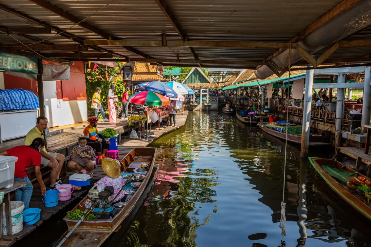 5 สถานที่ ท่องเที่ยวตลาดน้ำรอบกรุงใน 1 วันตลาดน้ำ  (สถานที่ที่ 4 ตลิ่งชัน)