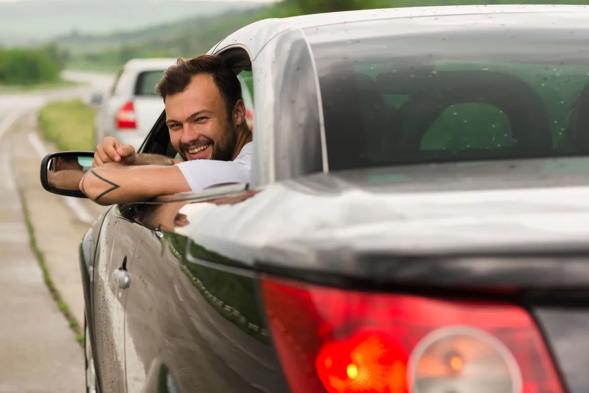 Inspection of vehicles leaving...