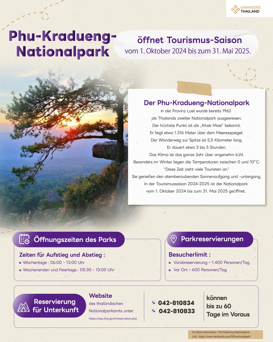 Phu-Kradueng-Nationalpark öffn...