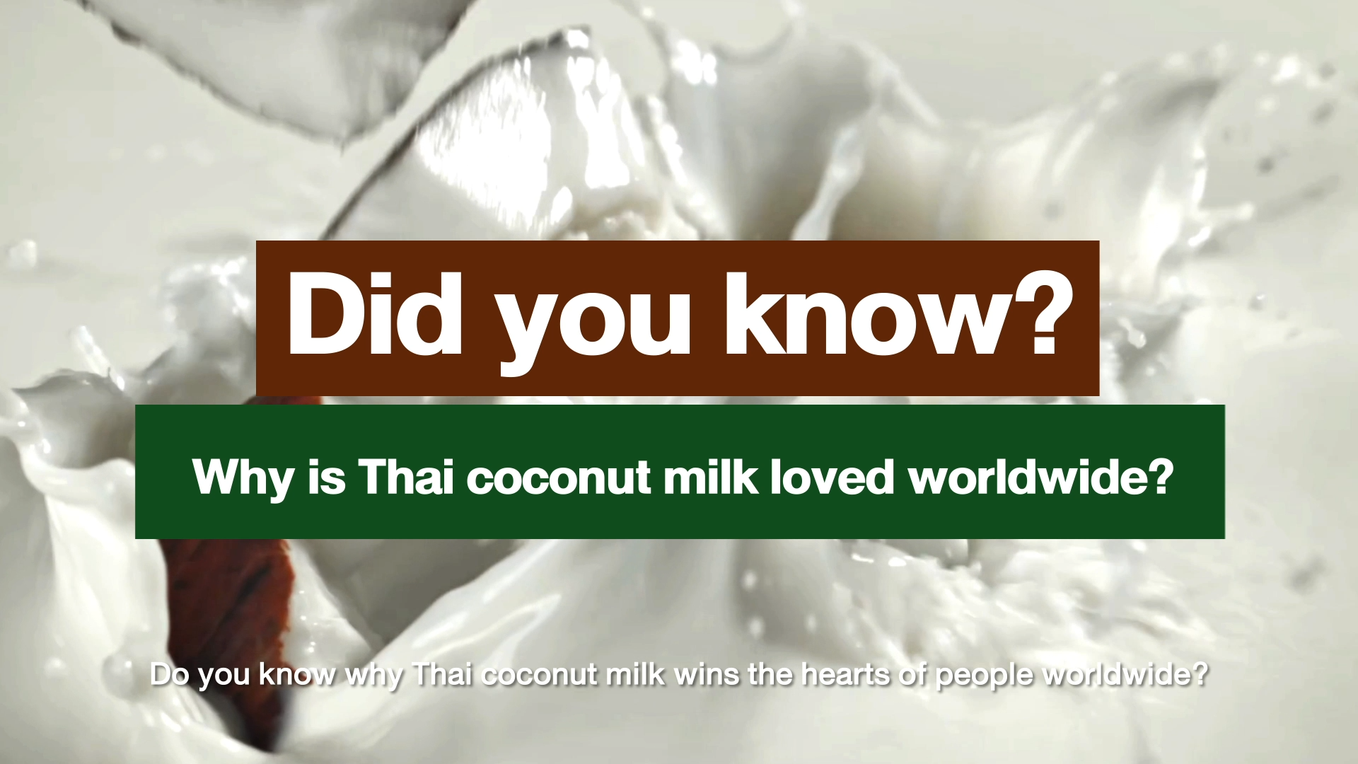 Why is Thai coconut milk loved worldwide? Exports exceed 392 million USD.