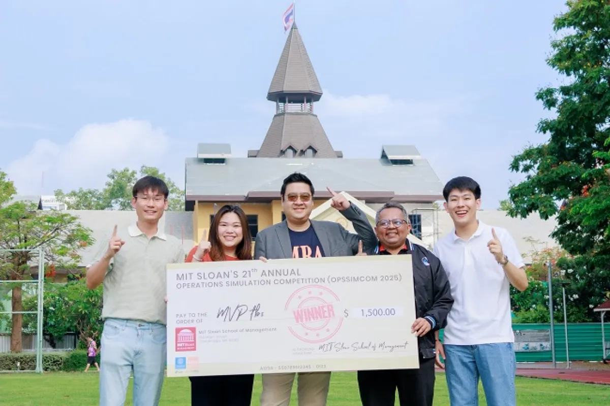 タマサート大学が、オプスシム世界選手権、二千二十五で、優勝し、国際的な教育、経営管理の実力を証明しました。