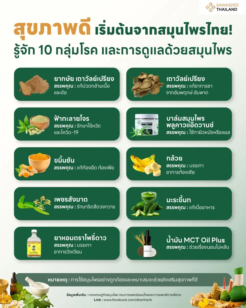 สุขภาพดี เริ่มต้นจากสมุนไพรไทย...