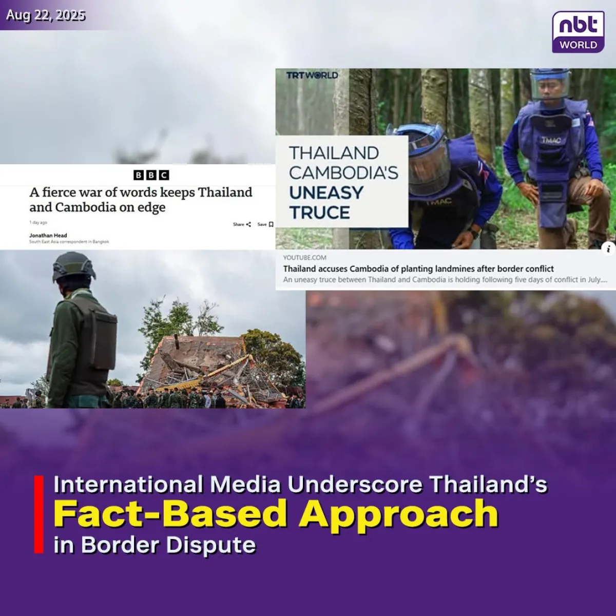 International Media Underscore Thailand’s Fact-Based Approach in Border Dispute