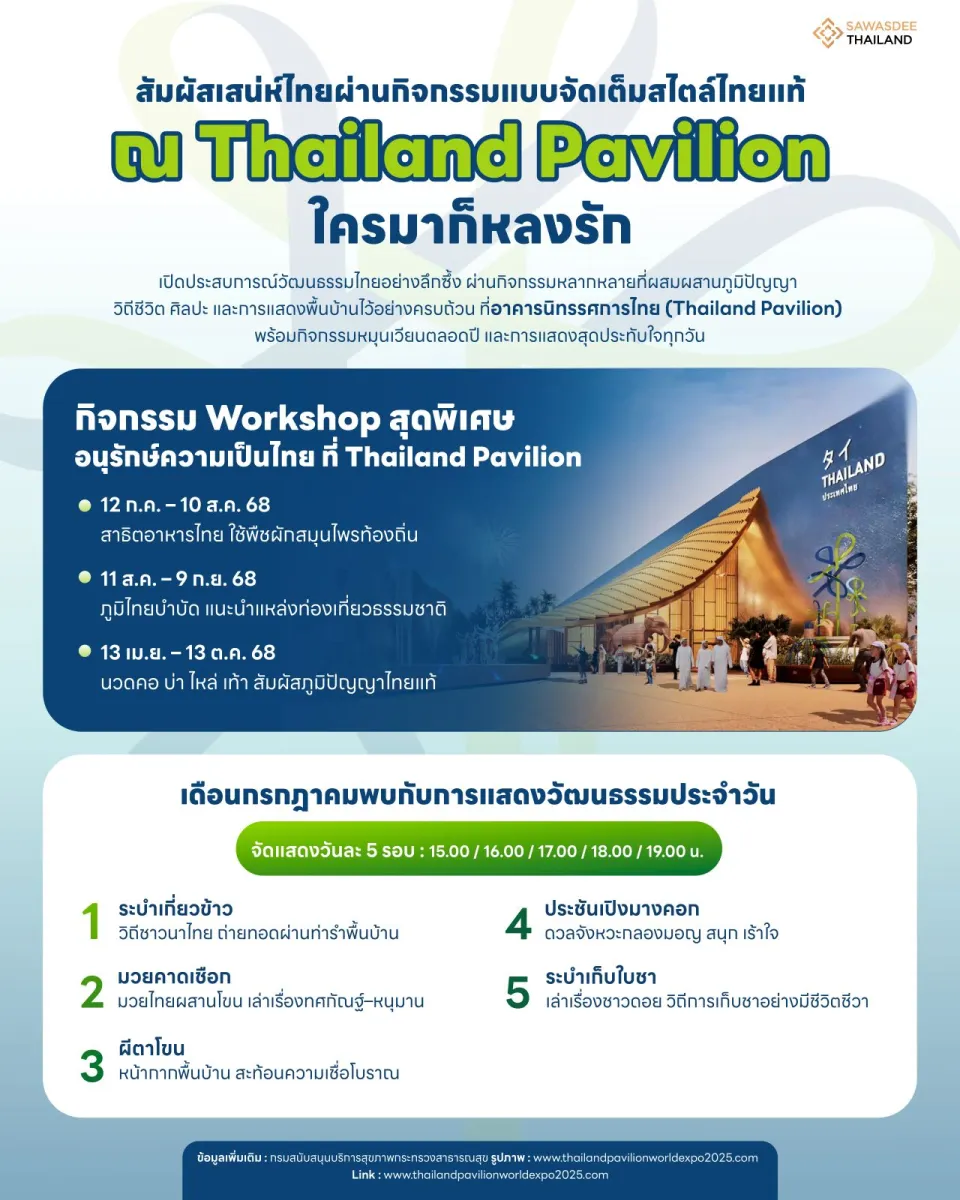 สัมผัสเสน่ห์ไทยผ่านกิจกรรมแบบจ...