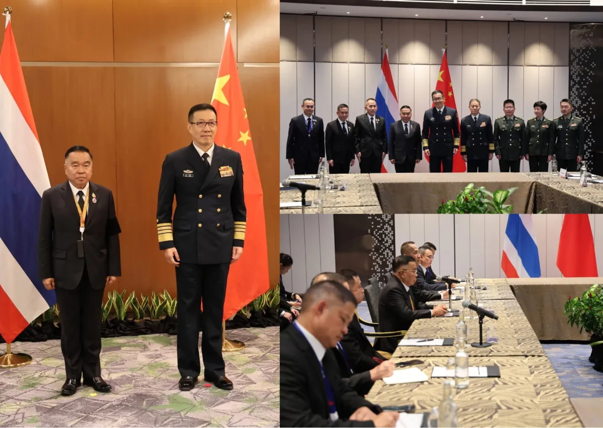 ประมวลภาพ: รัฐมนตรีว่าการกระทรวงกลาโหมไทยและจีนหารือทวิภาคี