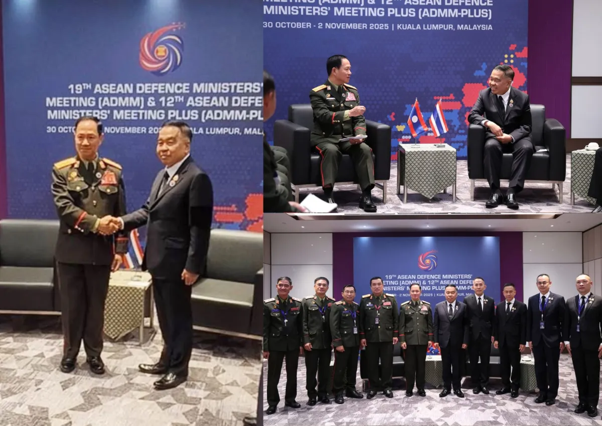 ประมวลภาพ: รัฐมนตรีว่าการกระทรวงกลาโหม หารือทวิภาคีรัฐมนตรีว่าการกระทรวงป้องกันประเทศ สปป.ลาว
