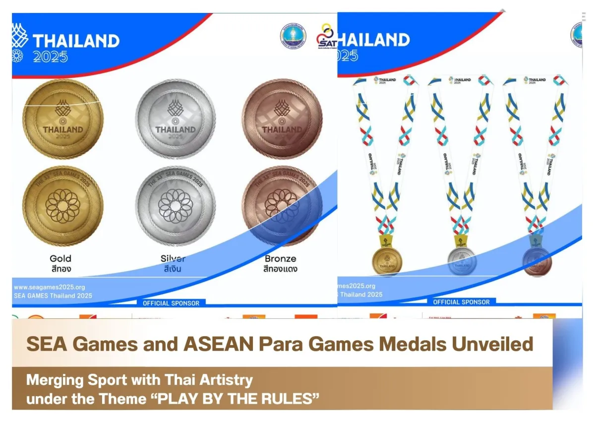 SEA Games and ASEAN Para Games Medals Unveiled — Merging Sport with Thai Artistry under the Theme “PLAY BY THE RULES”