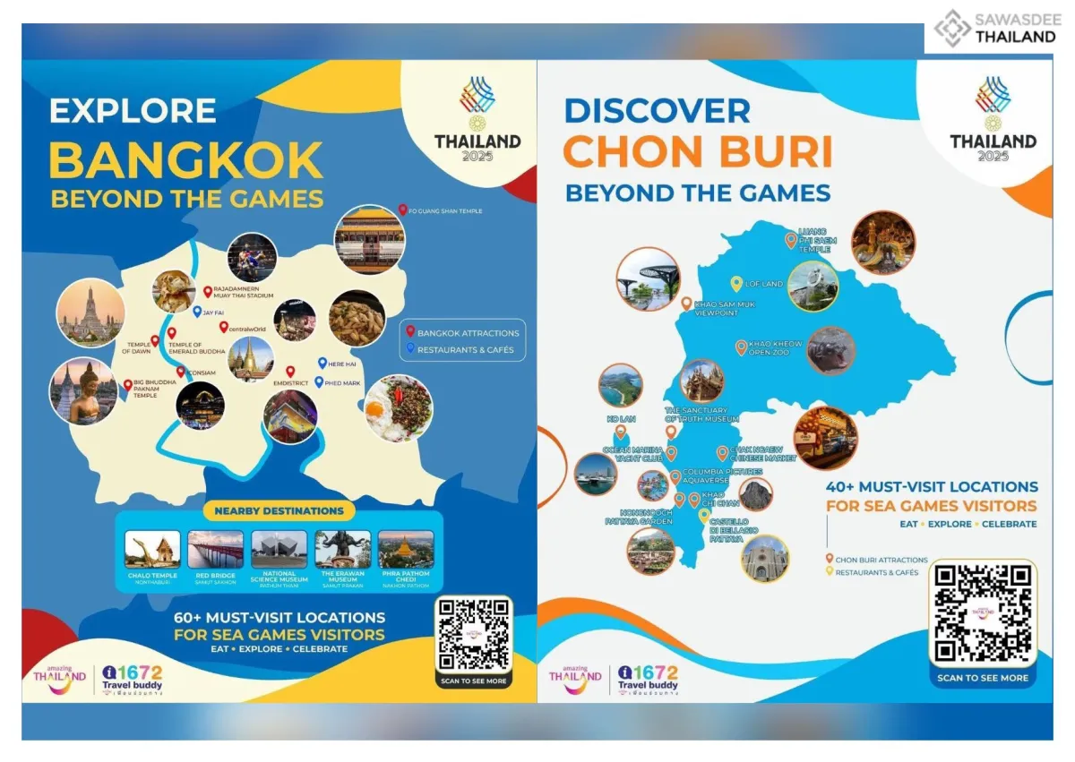 Beyond the Games: Let's Explore Attractions in Bangkok and Chonburi during SEA Games 2025