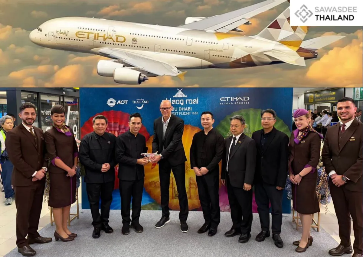 TAT Expands Airline Focus Strategy with Etihad Airways’ Direct Flight from Abu Dhabi to Chiang Mai