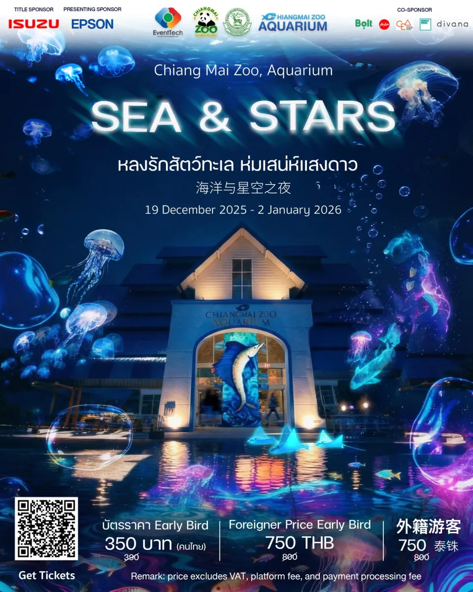 SEA & STARS Night Aquarium หลงรักสัตว์ทะเล ห่มเสน่ห์แสงดาว