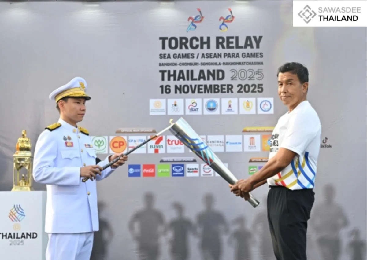 Artthakorn Kicks Off Torch Relay for 2025 SEA Games and ASEAN Para Games