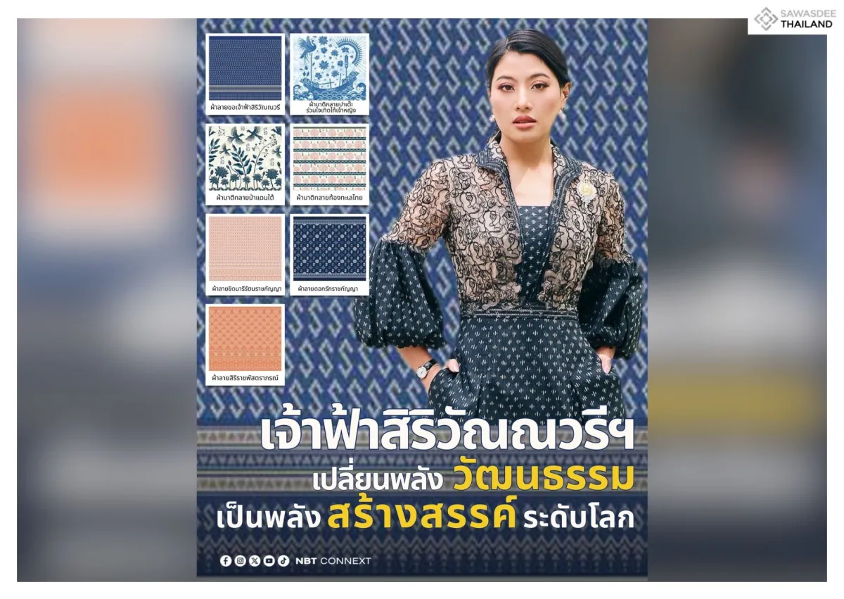 “เจ้าฟ้าสิริวัณณวรีฯ” เปลี่ยนพลังวัฒนธรรม เป็นพลังสร้างสรรค์ระดับโลก