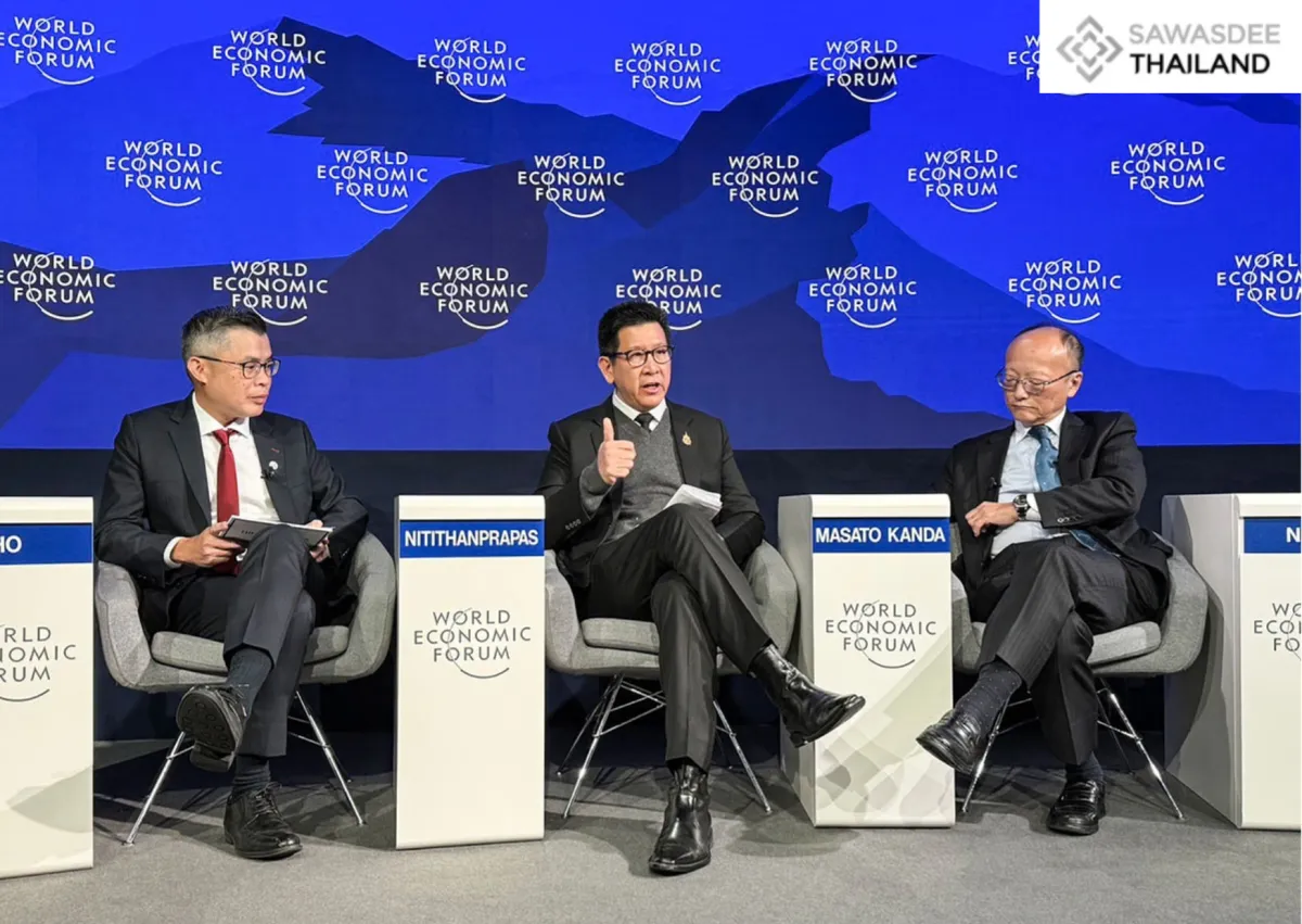 Ekniti opens first day in Davos, leads “Team Thailand” talks with Big Tech and World Bank