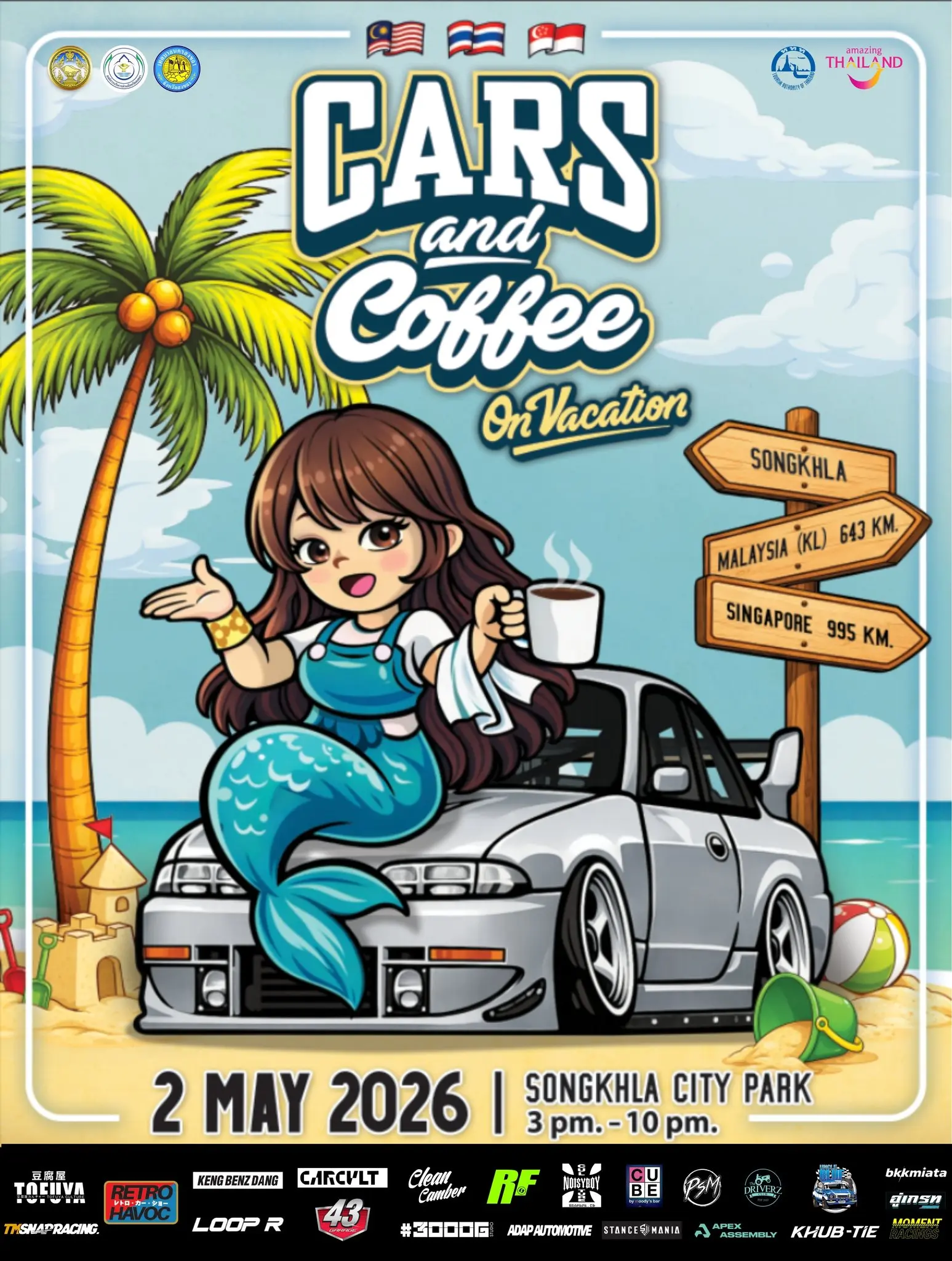 Cars and Coffee On Vacation @ Songkhla