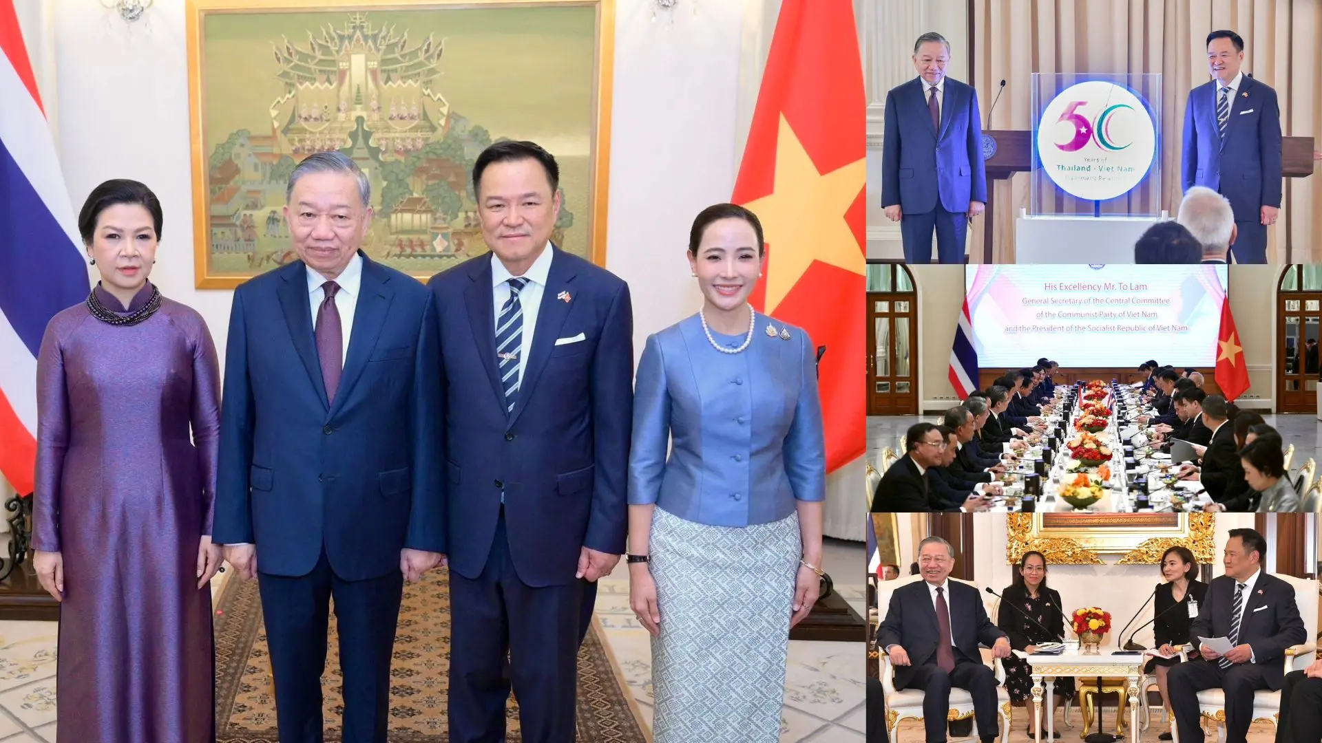 🇹🇭🇻🇳 นายกฯ ต้อนรับผู้นำเวียดนาม ร่วมหารือในฐานะหุ้นส่วนยุทธศาสตร์รอบด้าน พร้อมฉลอง 50 ปี ความสัมพันธ์ทางการทูต