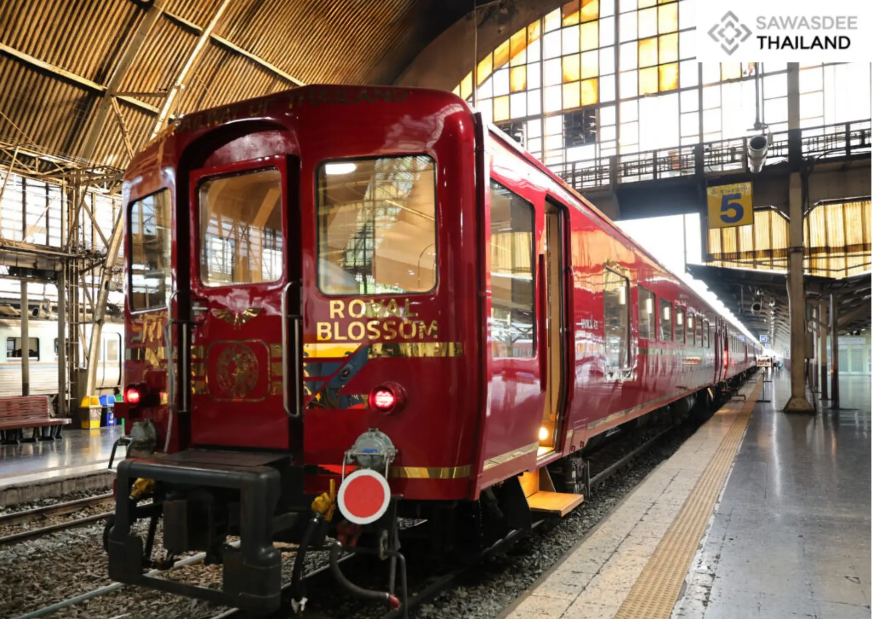 The “Royal Blossom” Luxury Train Elevates Rail Tourism with a One-Day Trip Experience in Ayutthaya