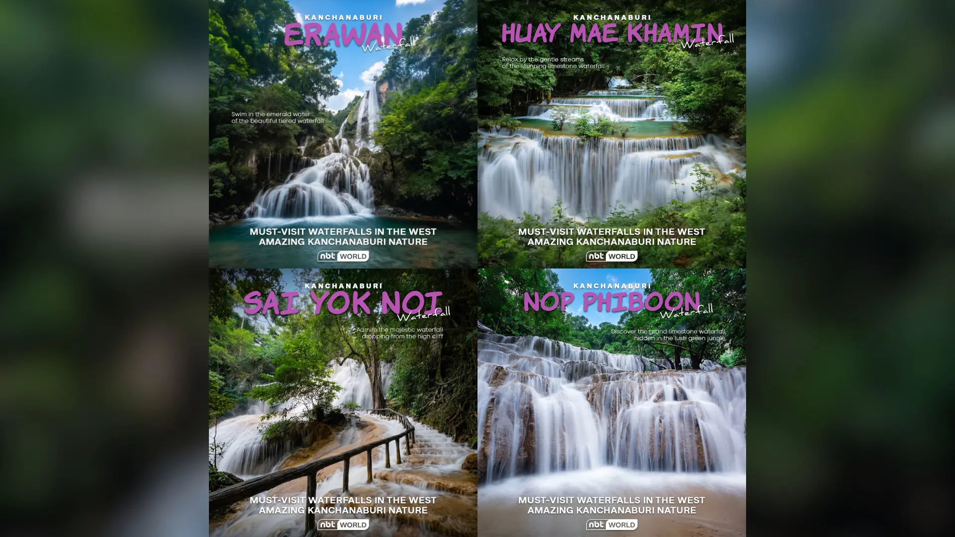 Chase Waterfalls in Western Thailand