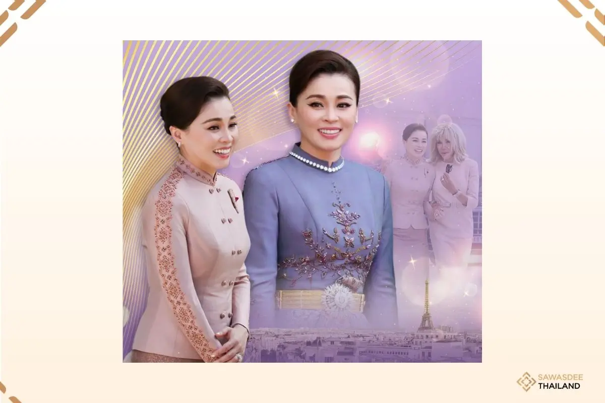 Queen Suthida Showcases the Timeless Elegance of Thai National Dress During France State Visit